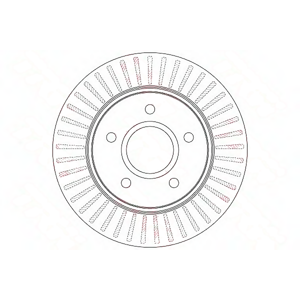 TRW DF6253S (04721933AB / 04721995AA / 04779783AA) диск тормозной передний вентилируемый\ dodge (Комплект 2 штуки)