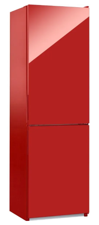 Холодильник NORDFROST NRG 162NF R двухкамерный красный перламутр (стекло) No Frost в МК 310 л