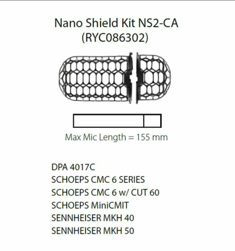 Комплект ветрозащиты Rycote Nano Shield Kit NS2-CA (RYC086302)