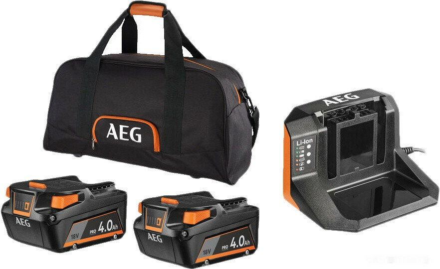 Аккумулятор для инструмента AEG Powertools SETLL1840SLK1 4935479809 (2x18В/4 Ah + 18В сумка)