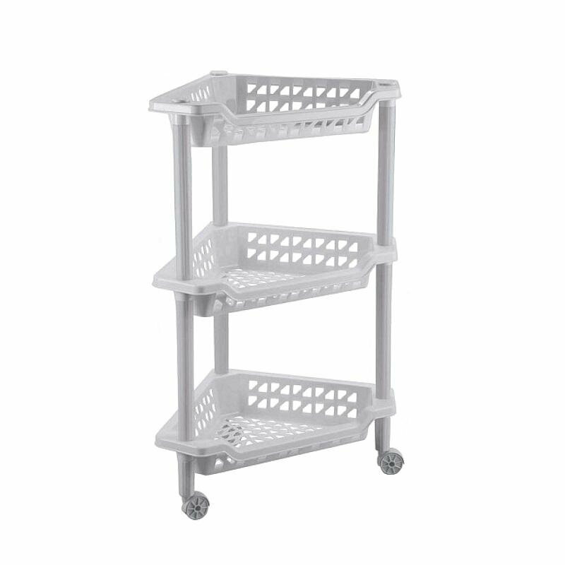 фото Этажерка угловая Бытпласт Тереза 3 полки