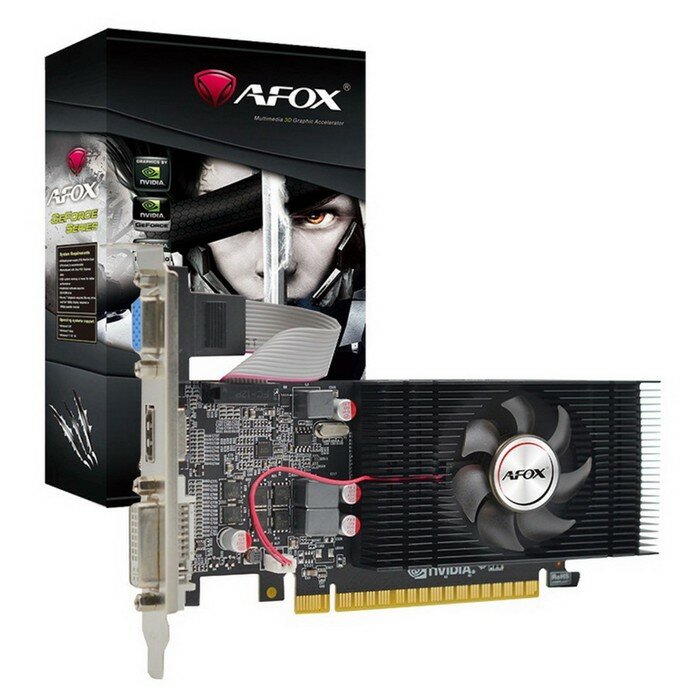Видеокарта Afox GT740 LP Single Fan 2Гб 128bit GDDR5 DVI HDMI VGA HDCP