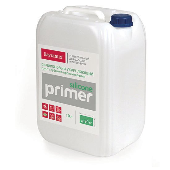 фото Грунтовка глубокого проникновения Bayramix Primer Silicone 10 л