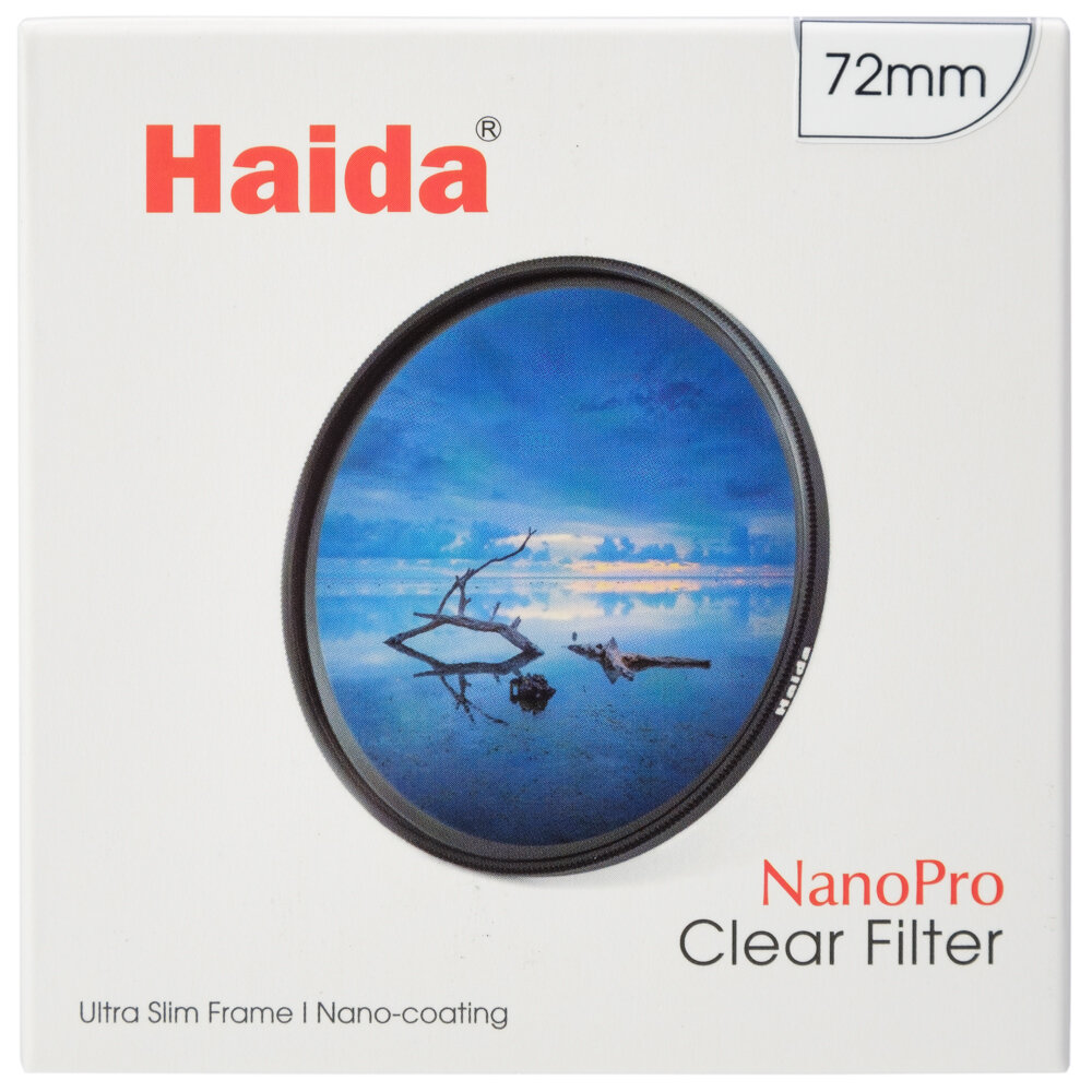 Светофильтр защитный Haida NanoPro Clear 72mm