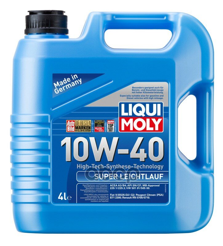 LIQUI MOLY Нс-Синтетическое Моторное Масло Super Leichtlauf 10W-40 4Л