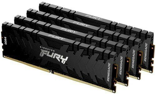 Kingston DRAM 128GB 3200MHz DDR4 CL16 DIMM Kit 4x32Gb FURY Renegade Black KF432C16RBK4 128