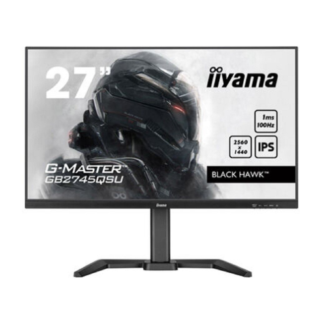 Iiyama Монитор LCD IIYAMA 27' GB2745QSU-B1 {IPS 2560x1440 100Hz 1ms HDMI DisplaPort USB M/M HAS Pivot}