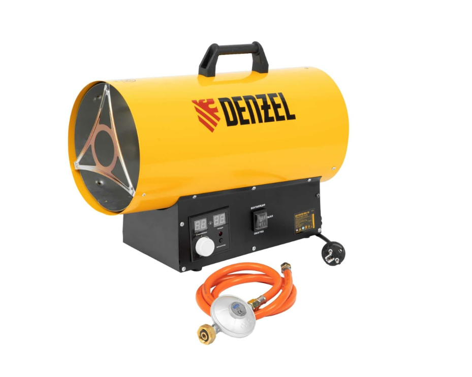 Газовая тепловая пушка электрод зажигания Denzel GHG-15i без горелки (15 кВт) желтый