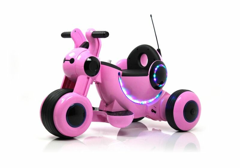 Другие электромобили Rivertoys Детский электромотоцикл HL300 розовый