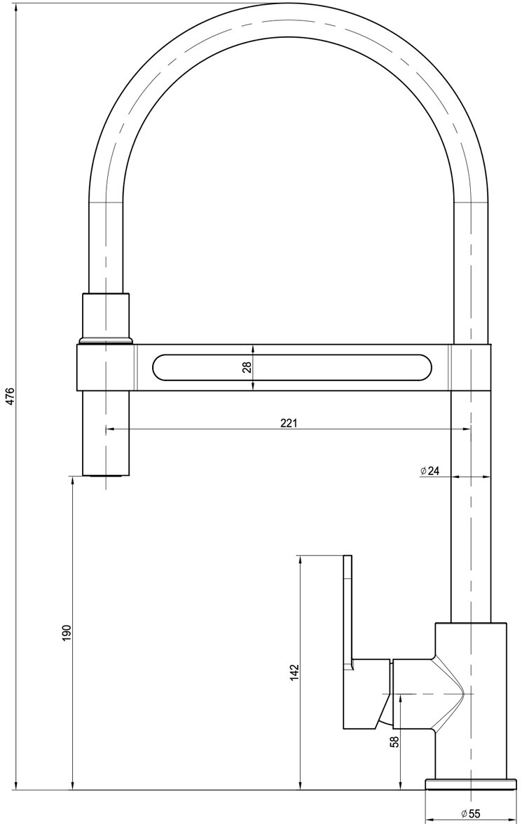 Смеситель для кухонной мойки Lemark Soul (LM6006C)