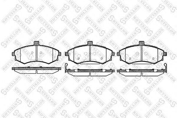 Колодки тормозные дисковые передние для Хендай Матрикс 2008-2010 год выпуска (Hyundai Matrix) STELLOX 904 002B-SX
