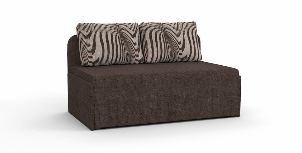 фото Диваны выкатной Ладья Люкс рогожка коричневый (120 см)