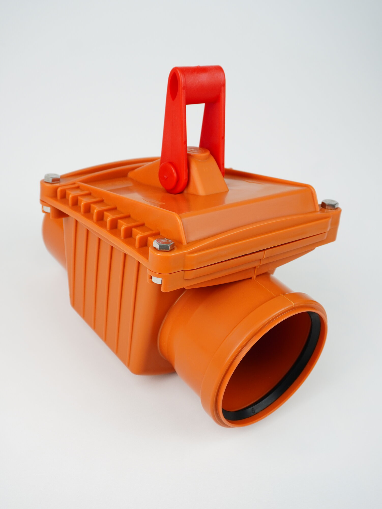 Обратный клапан РР-Н 110 для наружной канализации цвет рыжий.Татполимер