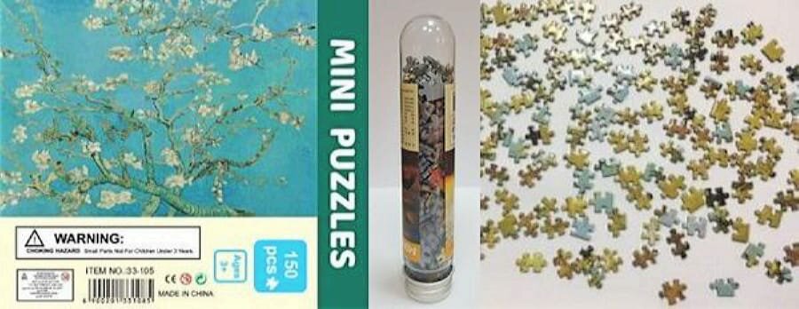 ПазлыВКолбе 150 дет. Цветение миндаля MINI PUZZLES (10*15 см) 33-105, (YIWU XINSHIXIAN ARTS AND CRAF