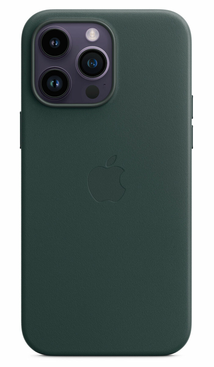 Apple iPhone 14 Pro Leather Case with MagSafe Forest Green