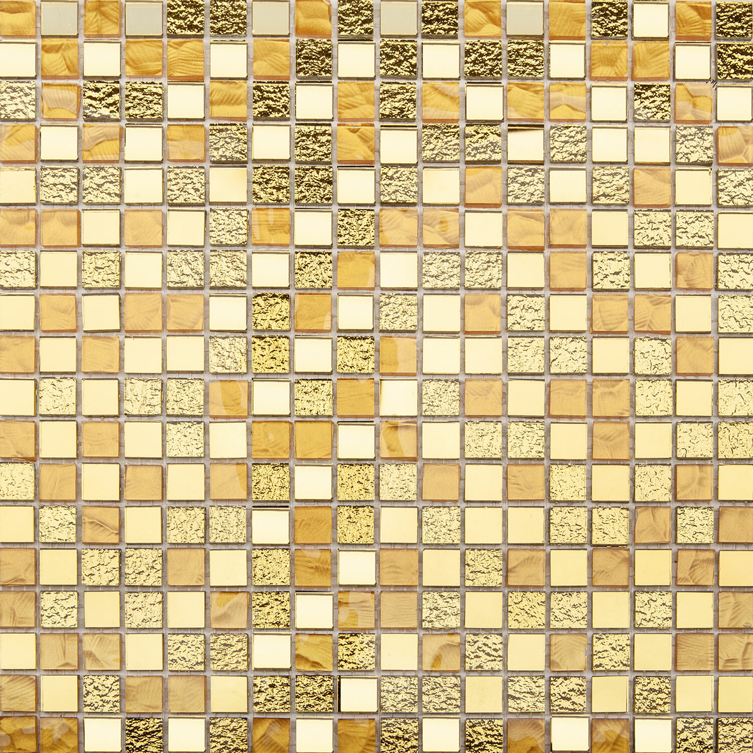 Мозаика Starmosaic Metal золото стеклянная 300х300х4 мм глянцевая