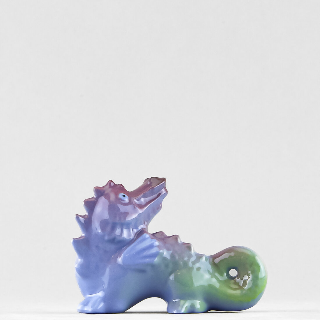 фото Скульптура Дракон №2 синий Императорский фарфоровый завод 6.3 см