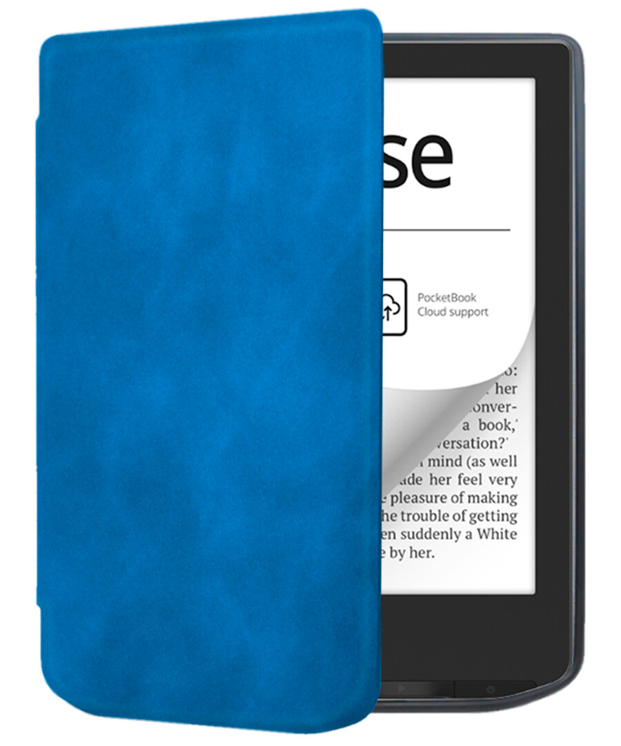 Электронная книга PocketBook 629 Verse серый с обложкой ReaderONE Light Blue