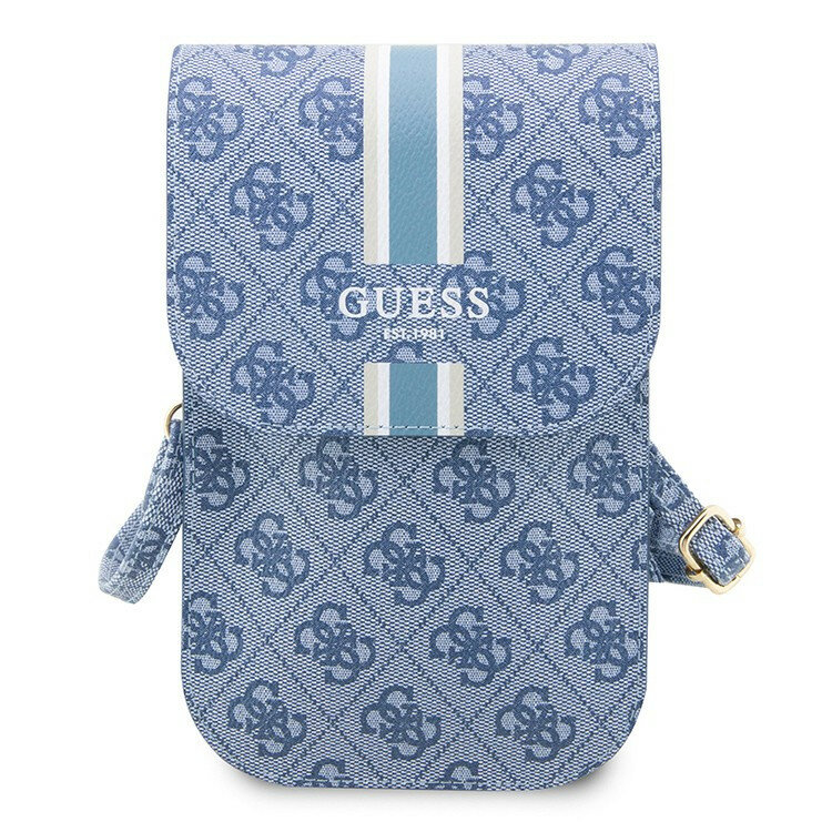 Cумка для смартфонов Guess Wallet Bag 4G Stripes Blue