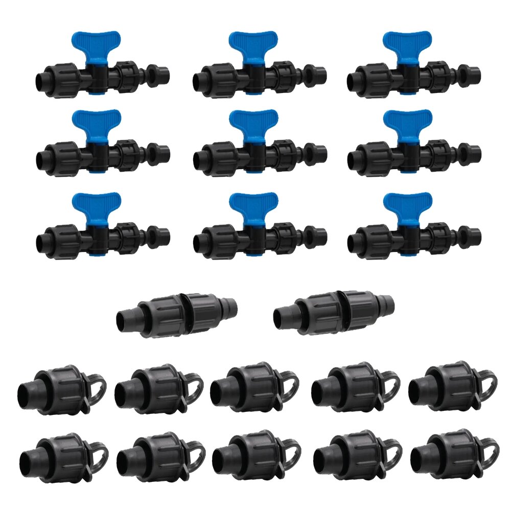 Набор фитингов "Лейка Сад" для капельной ленты с 22-мя предметами - фотография № 2