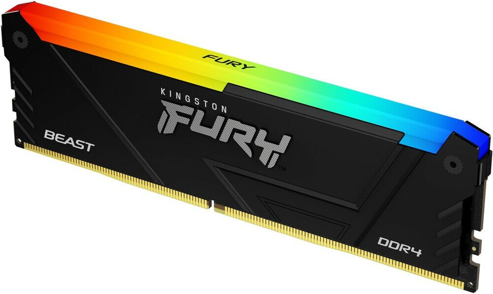 Модуль памяти Kingston 32GB DDR4 3600MHz DIMM FURY Beast Black RGB XMP