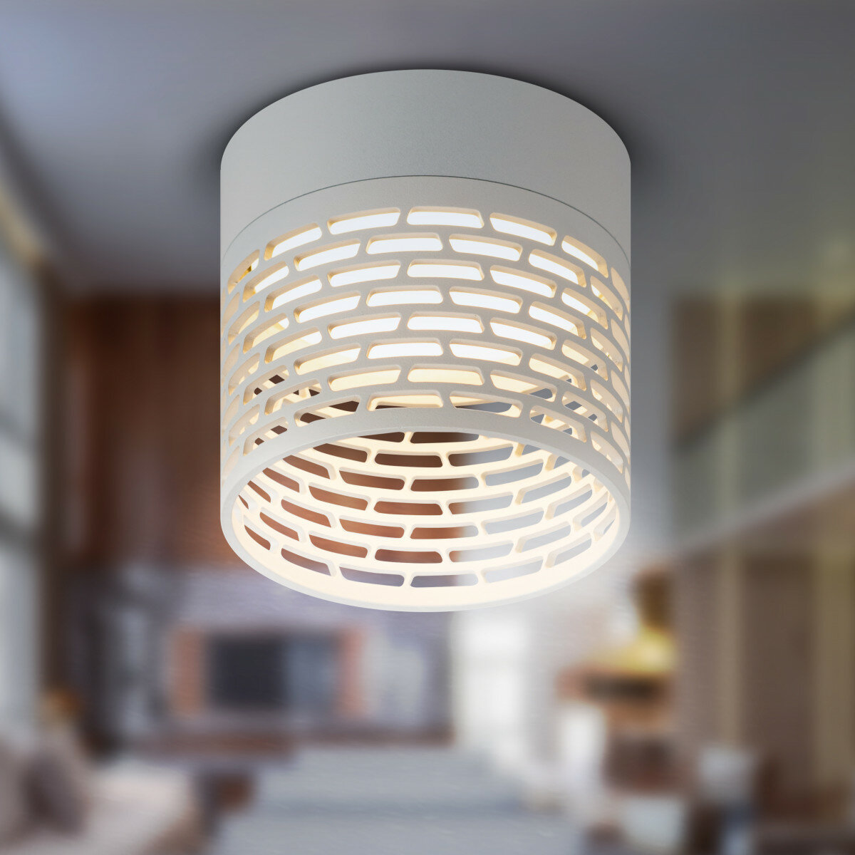 фото ЭРА Светильник настенно-потолочный спот ЭРА OL53 WH под лампу GX53 белый IP20