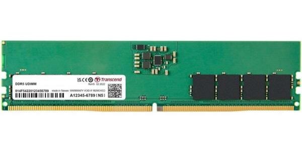 Оперативная память для компьютера 8Gb (1x8Gb) PC5-38400 4800MHz DDR5 DIMM CL40 Transcend JM4800ALG-8G JM4800ALG-8G