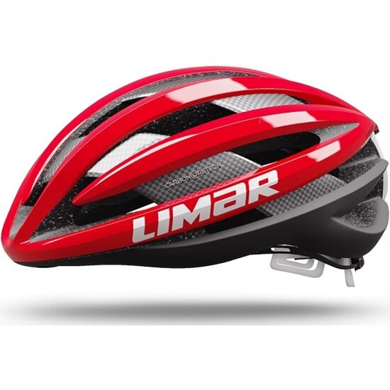 Велошлем Limar AIR PRO р. L (57-61), in-mould, 20 вентиляционных отверстий, красный, 270гр, рамка-карбон