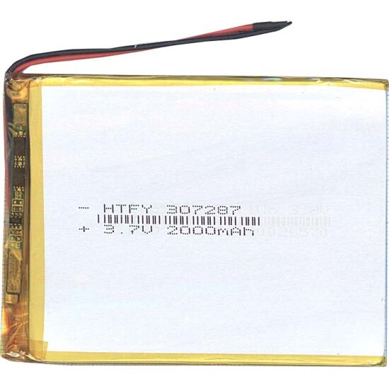 Аккумулятор Li-Pol (батарея) Vbparts 3*72*87мм 2pin 3.7V/2000mAh 017268