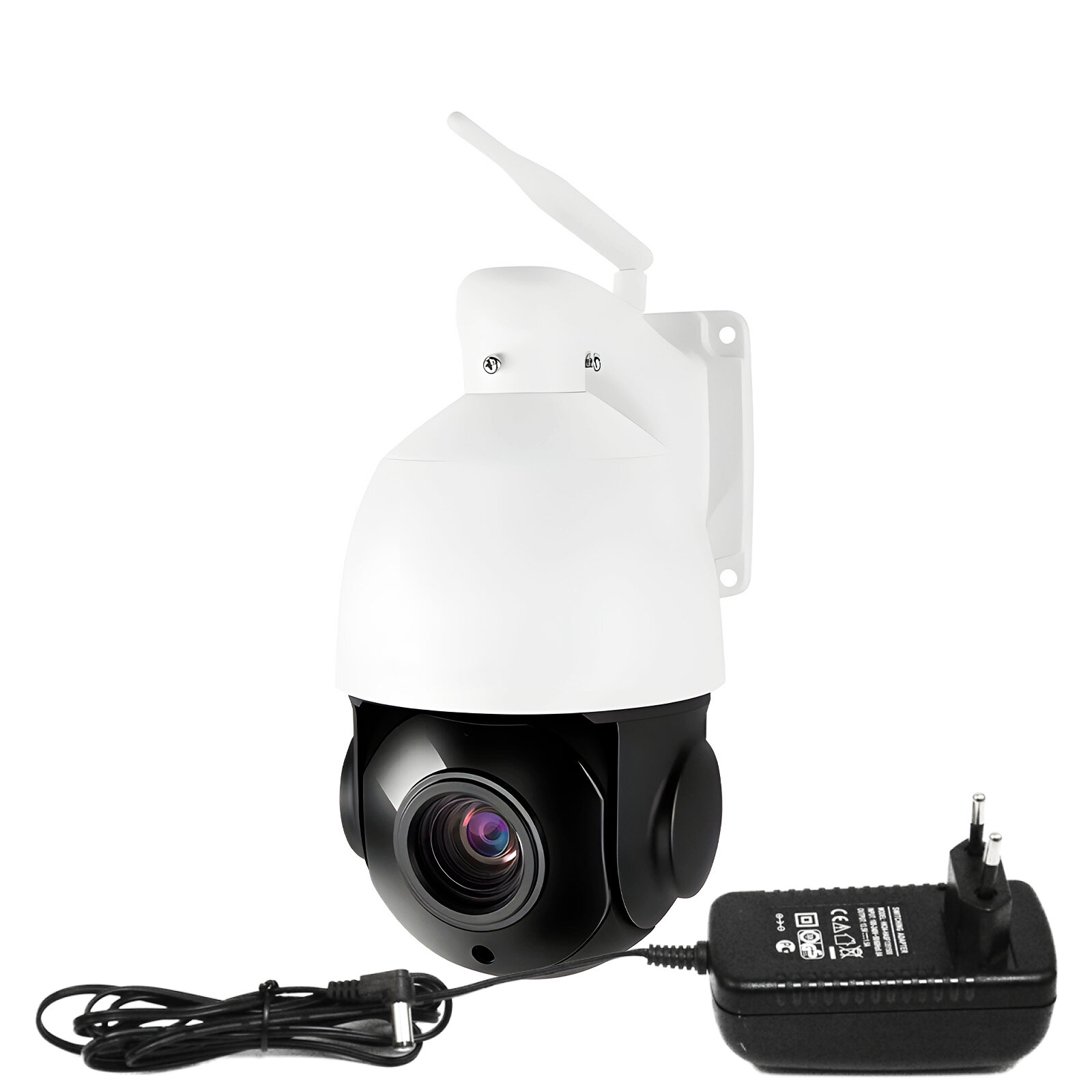 4MP Wi-Fi уличная IP камера видеонаблюдения HD ком Mod:K661-18X(ASWV4) (E2011EU) охранная поворотная. Zoom 18X датчик движения звуковая сирена.