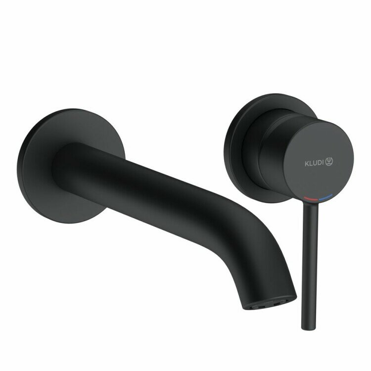 фото Смеситель для раковины, Kludi, BOZZ, цвет-чёрный матовый