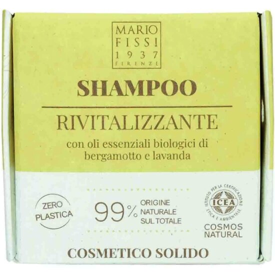 Твердый шампунь для волос Mario Fissi 1937 Восстанавливающий, С маслами Бергамота и Лаванды, 50 г