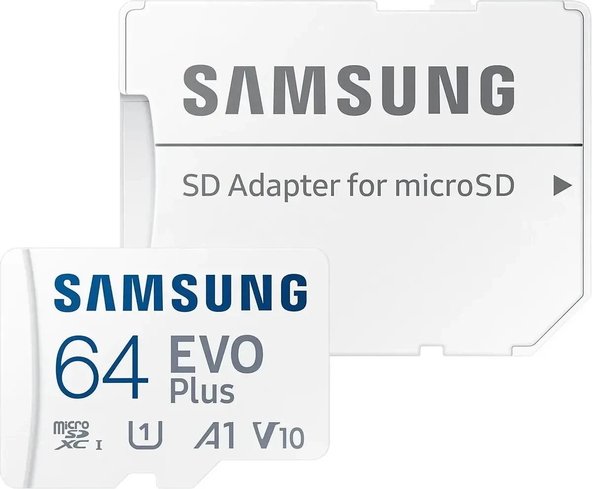 Карта памяти Samsung MicroSDXC Evo Plus 64GB (MB-MC64KA/CN) +адаптер