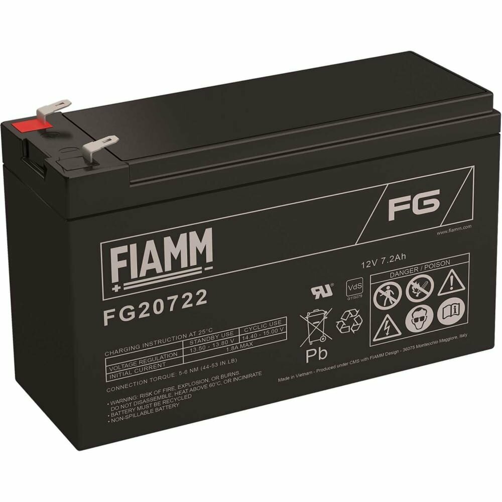 Аккумуляторная батарея 12В 7.2 А*ч FIAMM FG20722