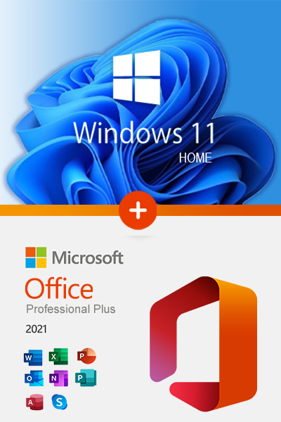 Windows 11 HOME + Office 2021 Pro Plus Привязка к устройству (Готовый комплект, Русский язык, Лицензия) Электронные ключи