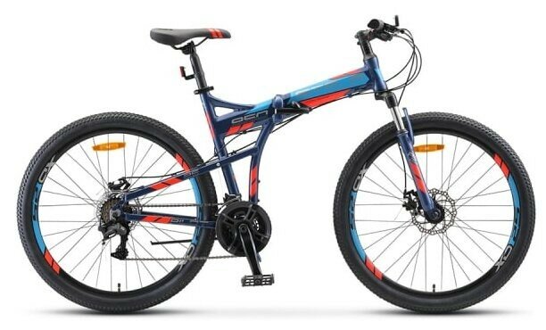 Велосипед взрослый STELS Pilot-950 MD 26 V011 Тёмно-синий (LU094028*LU084571*19)