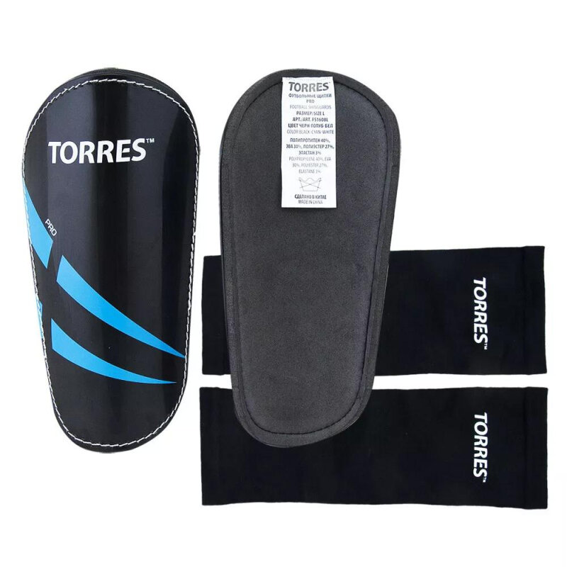 Щитки футбольные TORRES Pro L, stp0042533