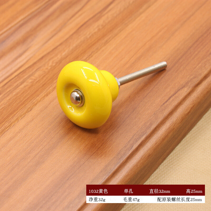 фото Дверная ручка, керамическая, для мебели, выдвижных ящиков, обувных шкафов, черно-белая, круглая