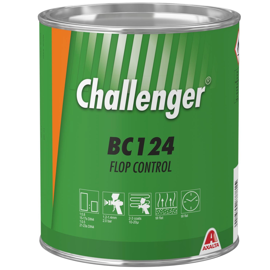 фото Challenger | BC124 Флоп контроль. Краска на основе акриловой смолы для ремонта автомобилей. 3,5 л.