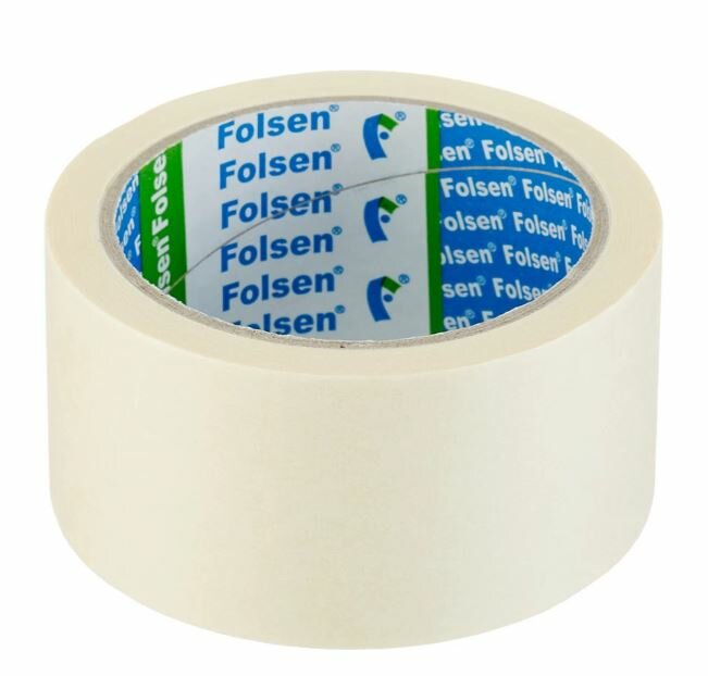 фото Лента малярная Folsen для деликатных поверхностей белая 50 мм 25 м (0272550)