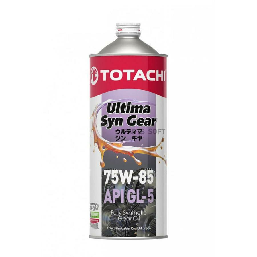 TOTACHI 60201 TOTACHI Ultra Hypoid Gear Fully Syn 75W85 (1L)_масло трансмиссионное! синт.\API GL-5