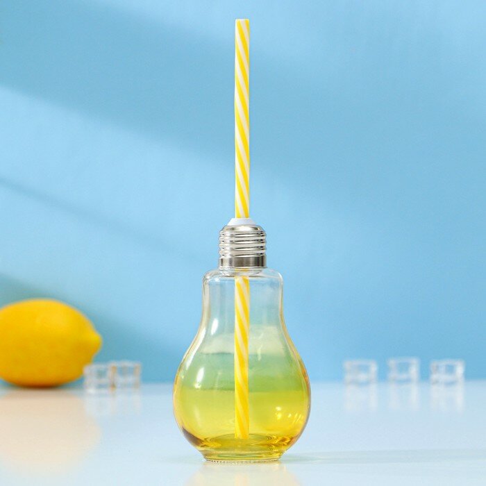 фото Бокал стеклянный для коктейля Доляна "Лампочка"