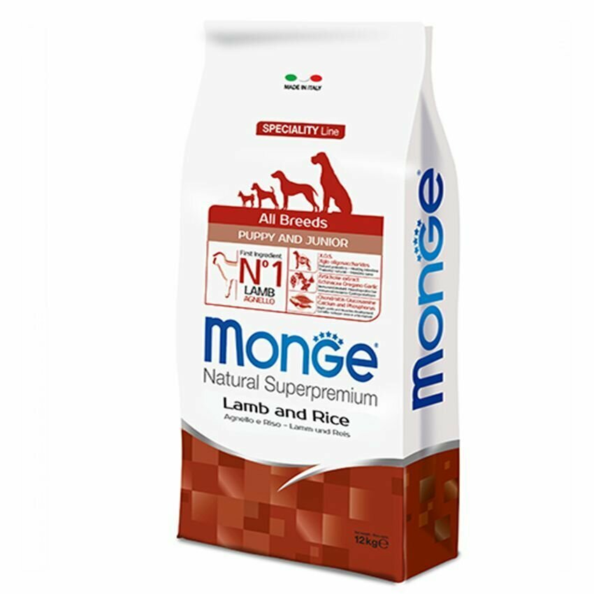 Monge Dog PFB Speciality Puppy&Junior 30/18 сухой корм для щенков всех пород с ягненком и рисом - 15 кг