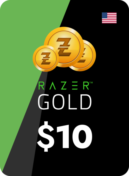 Код пополнения Razer Gold Card номиналом 10 USD регион США
