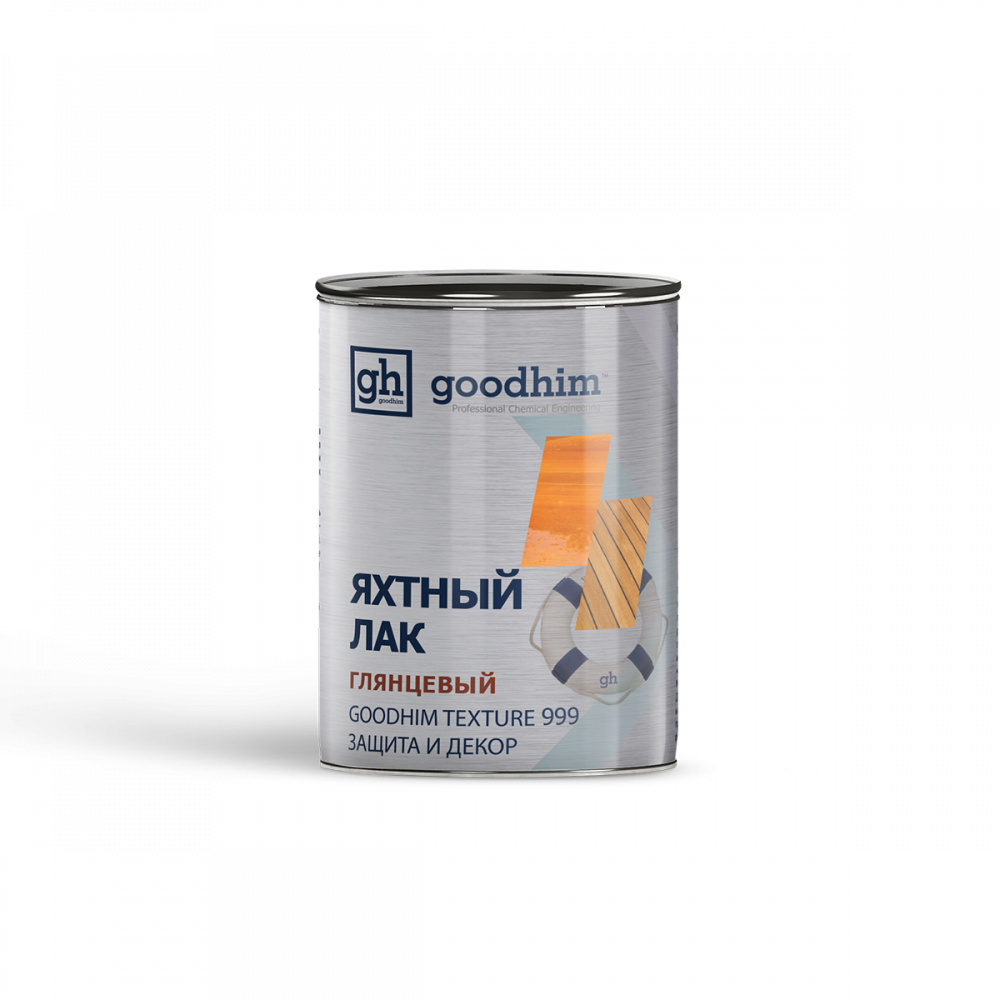 фото Лак яхтный алкидный глянцевый 0,8л TEXTURE 999 GOODHIM
