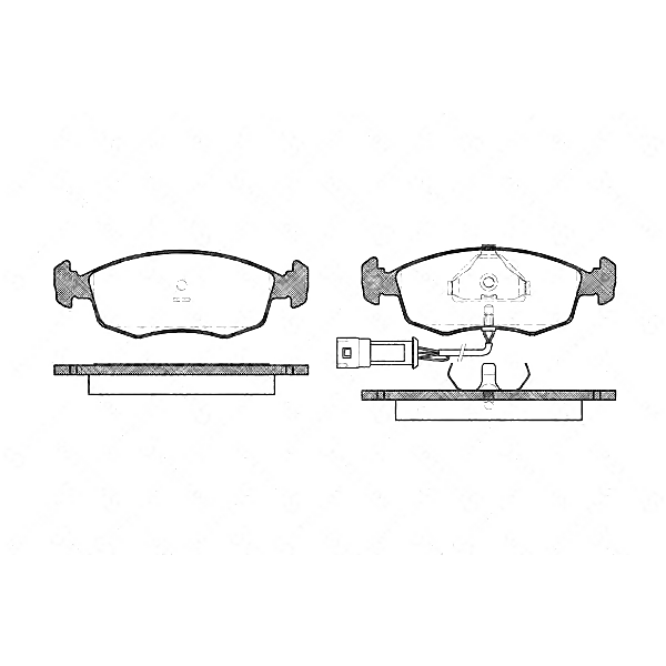 STELLOX 183 002-SX (1034512 / 1128983 / 1204580) колодки дисковые п.\ Ford (Форд) Scorpio (Скорпио) / Sierra (Сиера) 1.6-2.5td