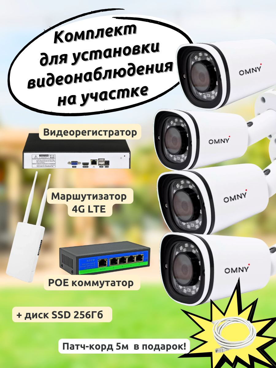 Комплект с IP-камерами OMNY 4  1561-