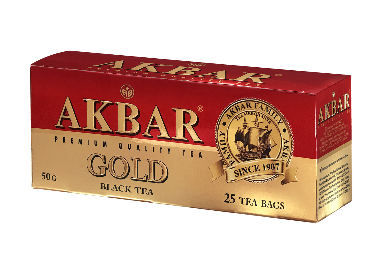 Чай черный Akbar GOLD в пакетиках 2 г х 25 шт