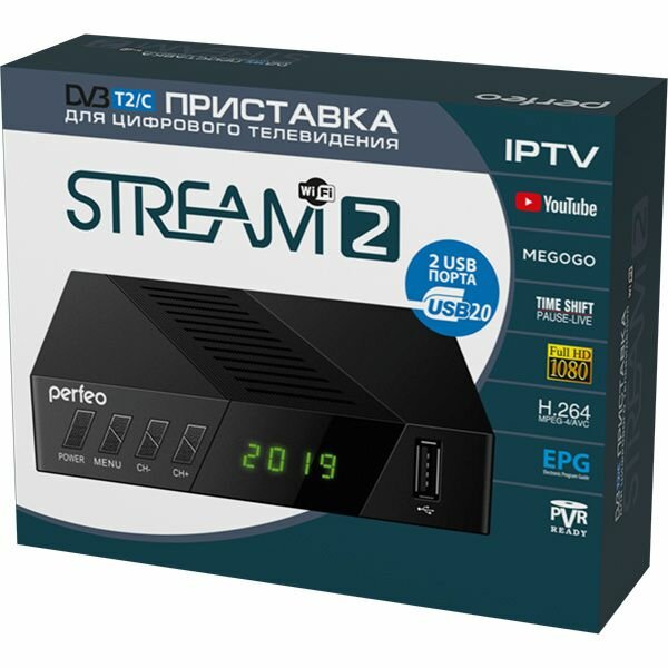 Цифровой тюнер Perfeo STREAM-2 (PF-A4488)