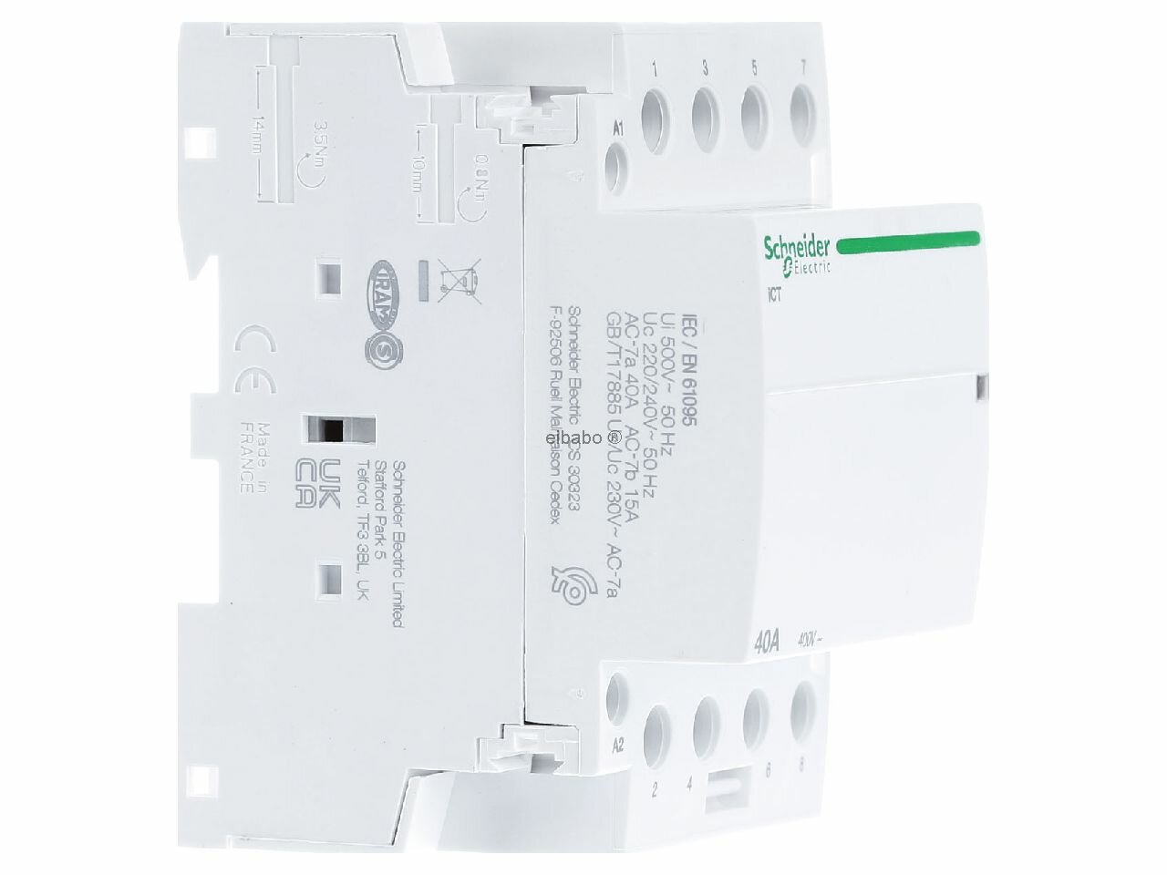 A9C20844 МОДУЛЬНЫЙ КОНТАКТОР iCT40A 4НО 220/240В АС 50ГЦ Schneider Electric - фото №2